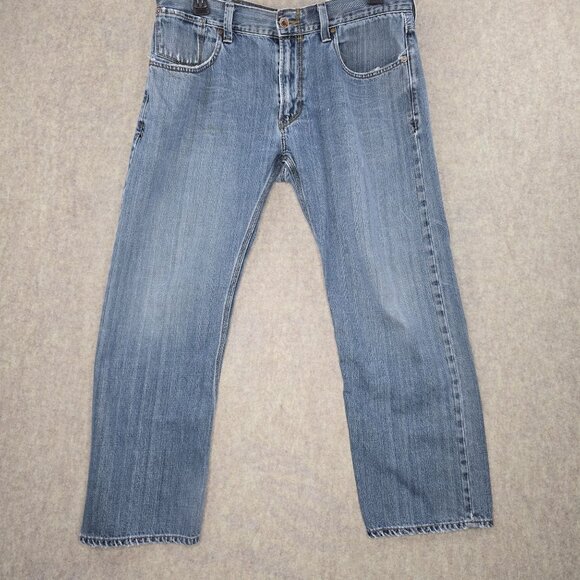 Levis Slim Straight Mens Jeans Light Blue Denim - Picture 1 of 8